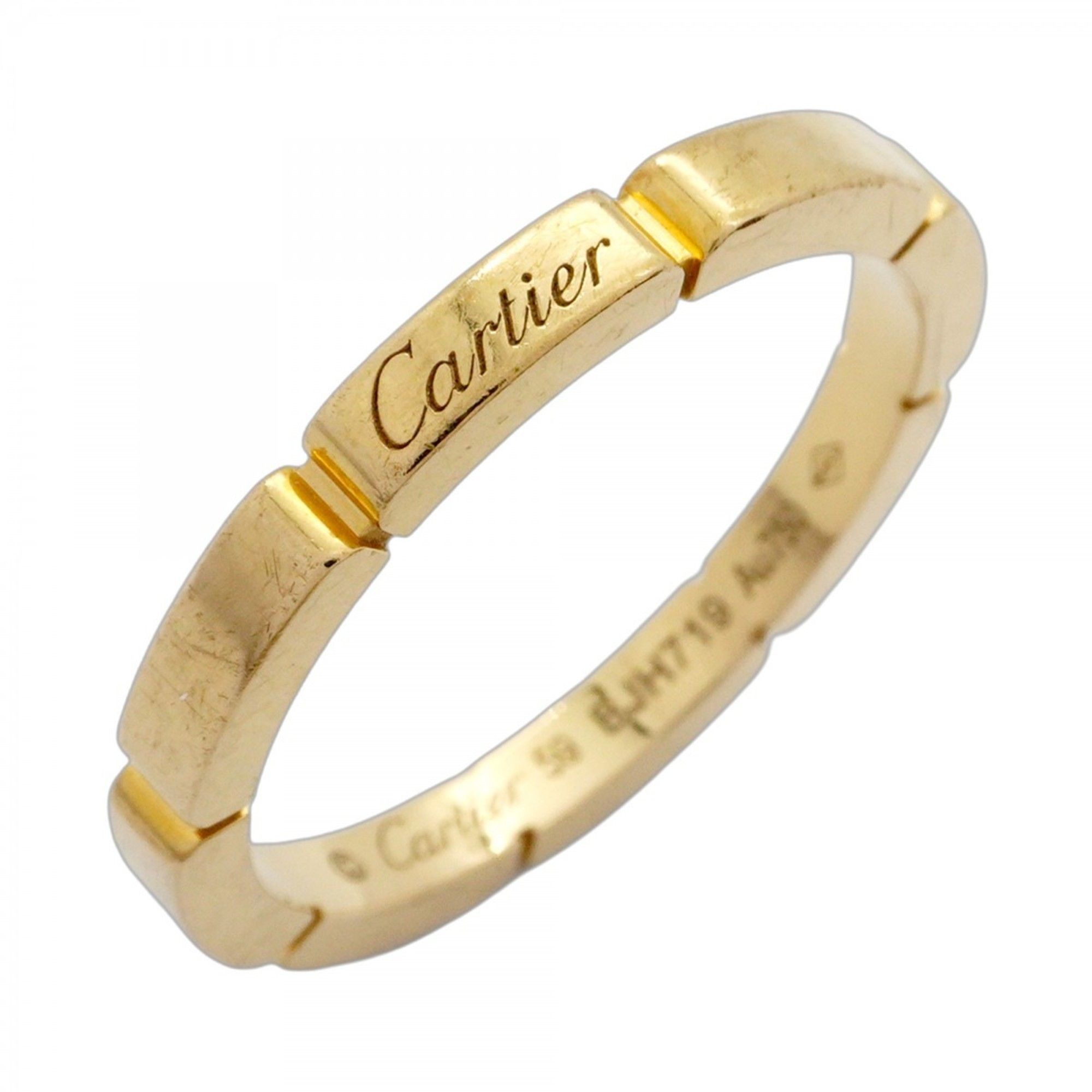 Cartier Maillon Panthère Ring, 18KYG Yellow Gold, #59, Men's
