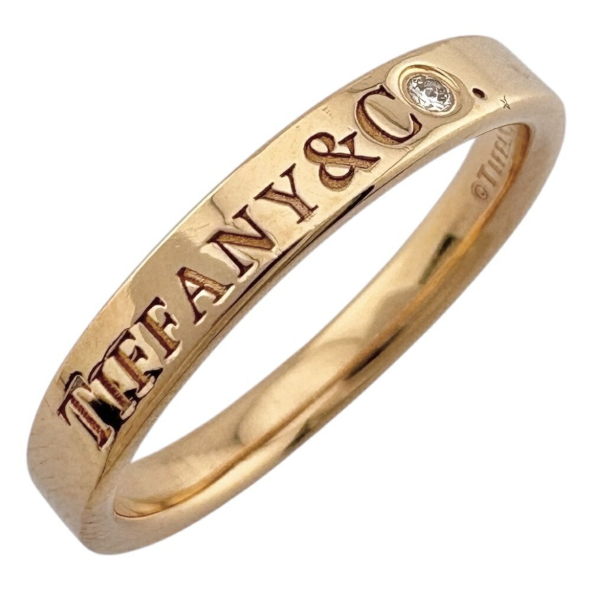 Tiffany & Co. Women's 18K Diamond Band Ring, Size 11.5.