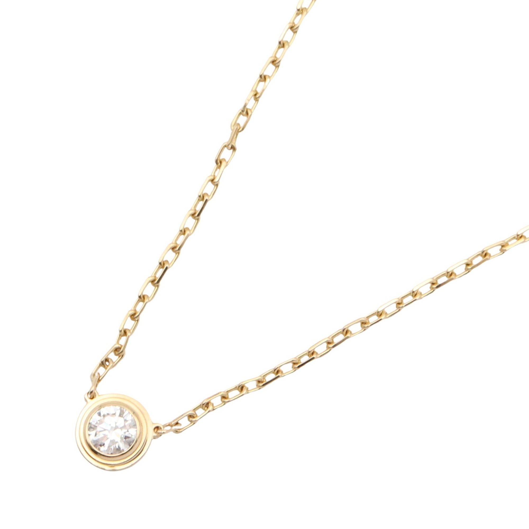 Cartier Amour Necklace LM, 18K Yellow Gold with Diamonds, Clear, for Women