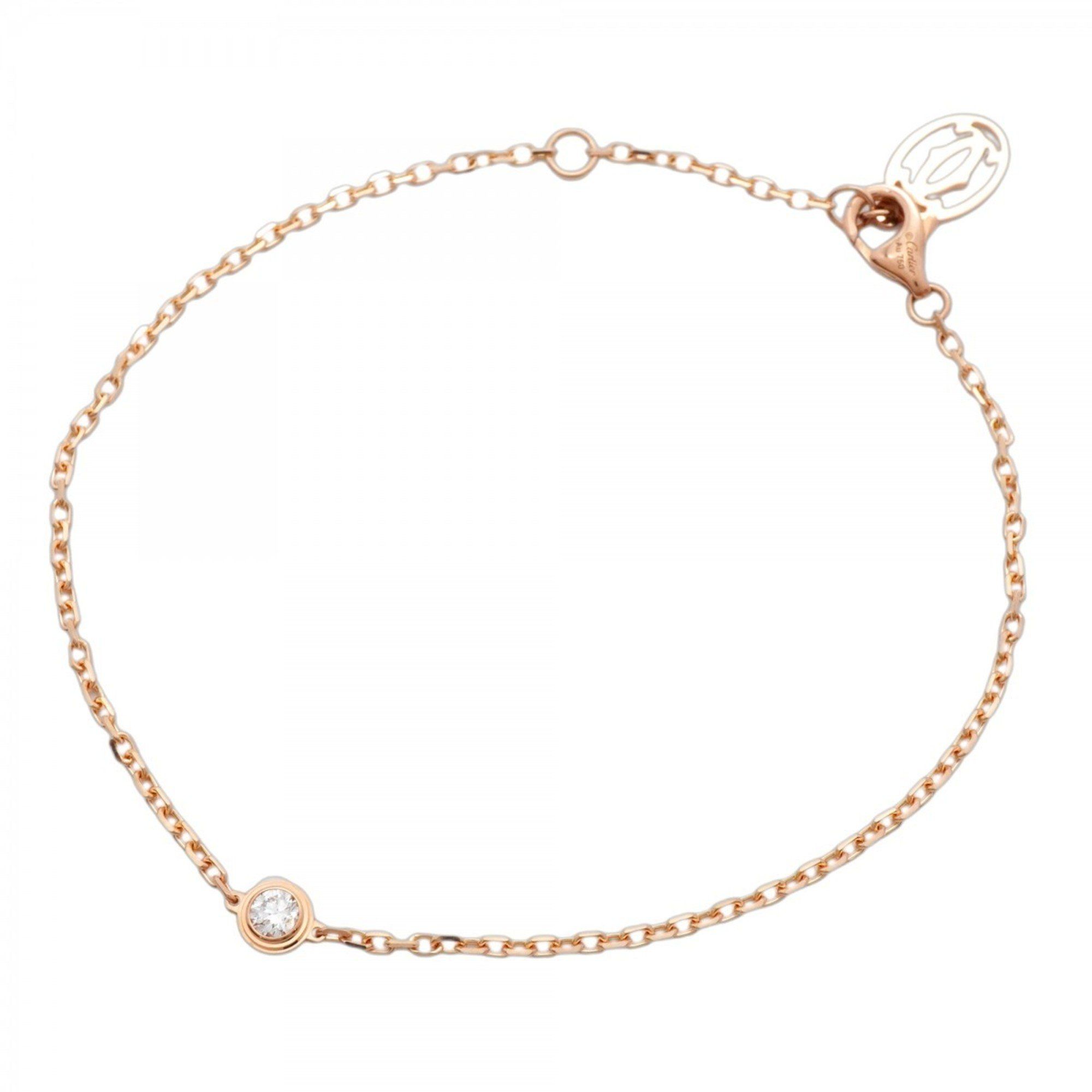 Cartier D'Amour Small 1PD Bracelet in 18K Pink Gold with Diamonds for Women, P1422251