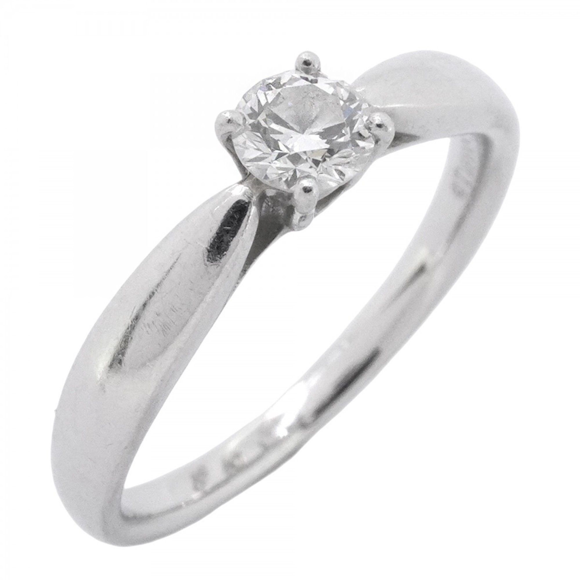 Tiffany Harmony Ring, 1PD, Pt950 Platinum, Diamond, 0.20ct, Size 6.5, Women's