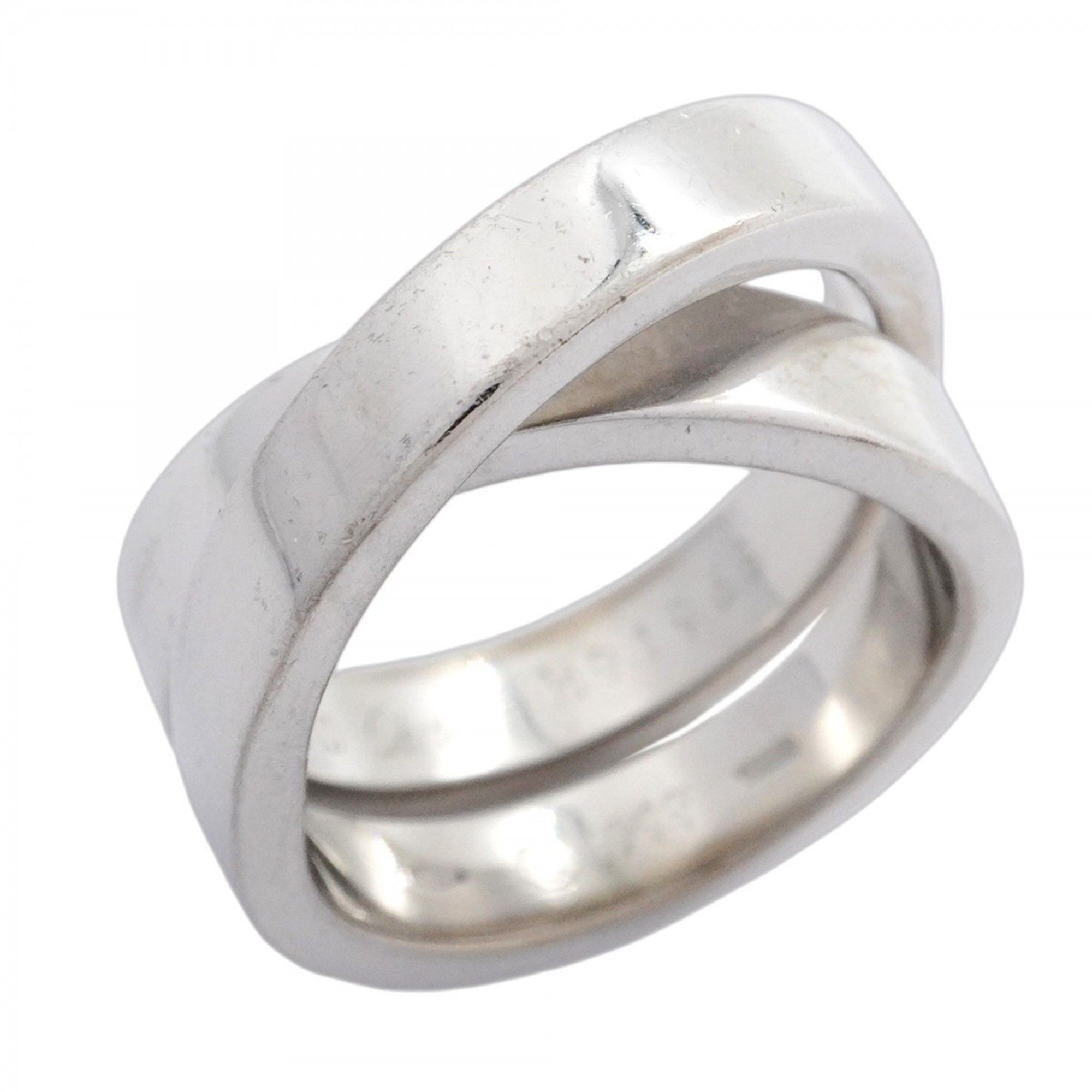 Cartier Esprit de Paris Ring, 18K White Gold, #50, Women's, P1496027