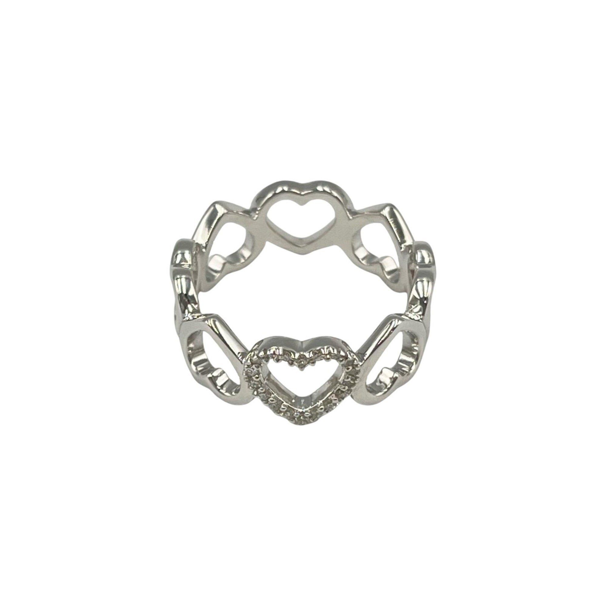 Tiffany & Co. Sentimental Heart Ring, 18K White Gold with Diamonds, Women's