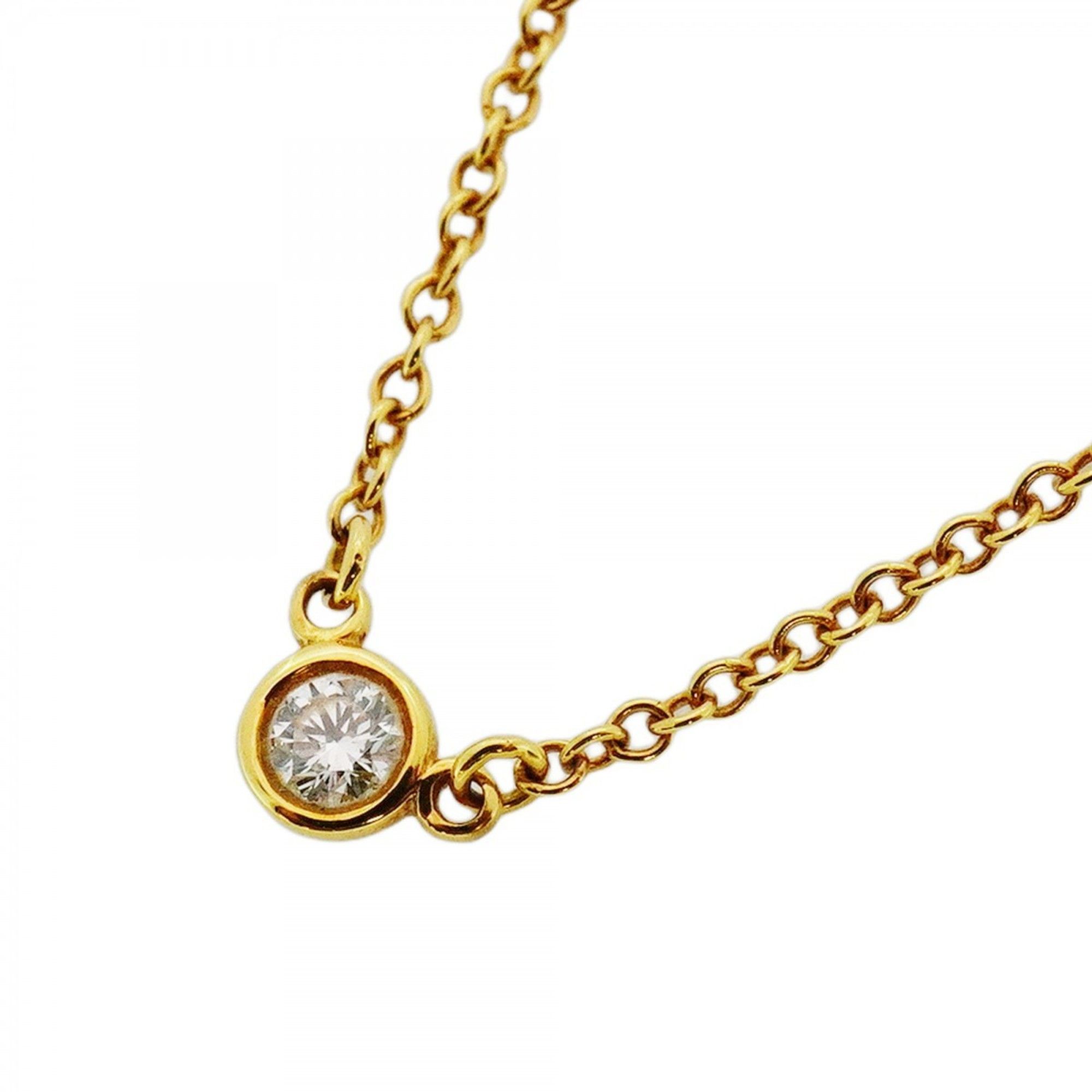 Tiffany Elsa Peretti By the Yard Necklace, 18K Yellow Gold with Diamonds, Women's