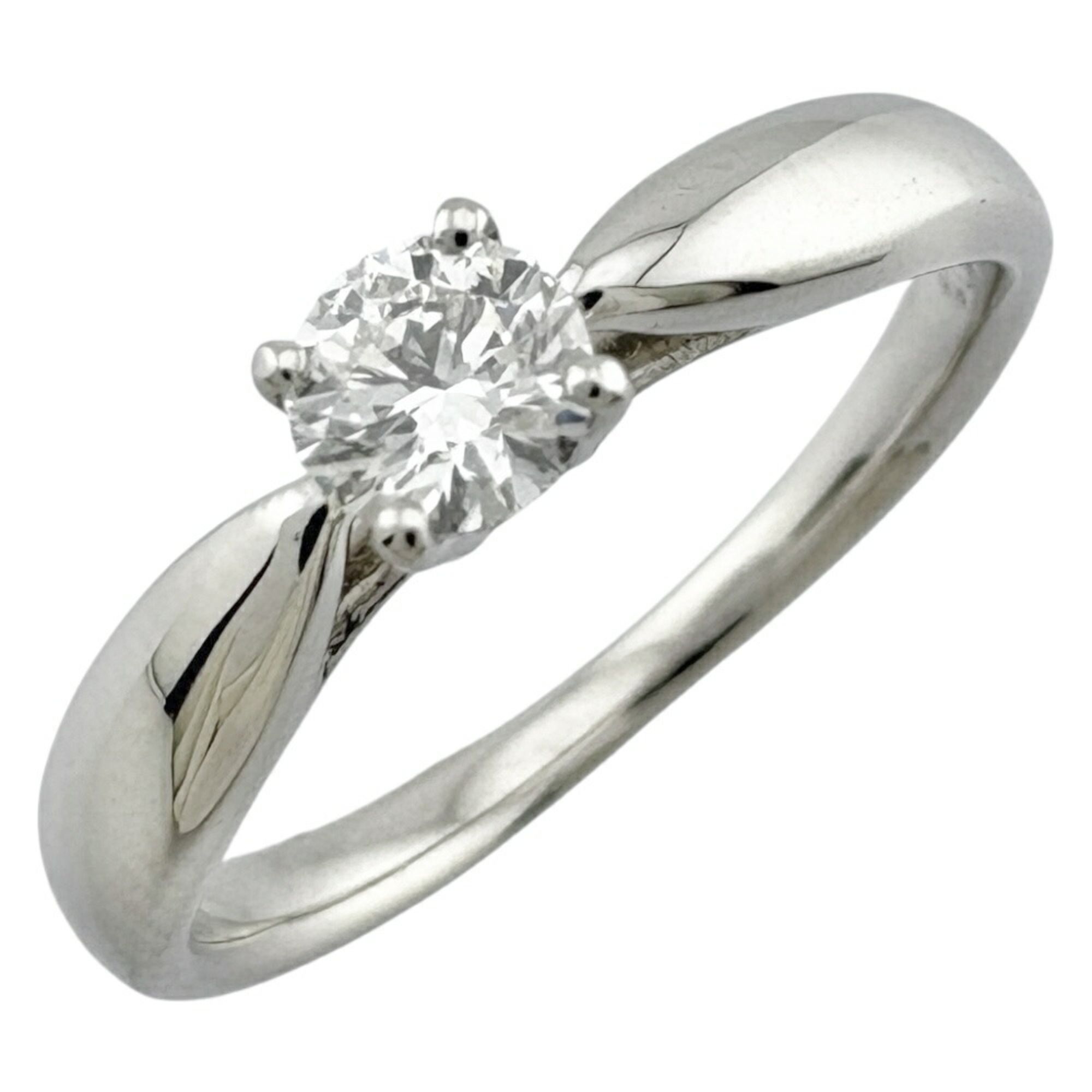 Tiffany & Co. Harmony Ring, size 6.5, in Pt950 platinum with a 0.19ct diamond. Women's.