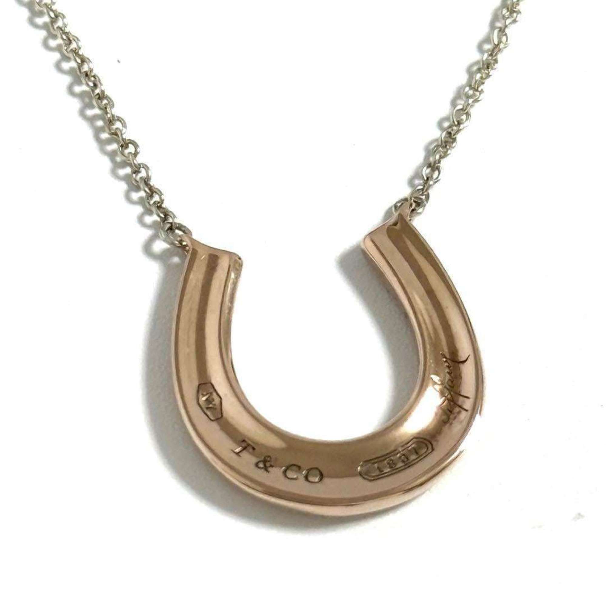 Tiffany Horseshoe Pendant Necklace in Rubedo Metal