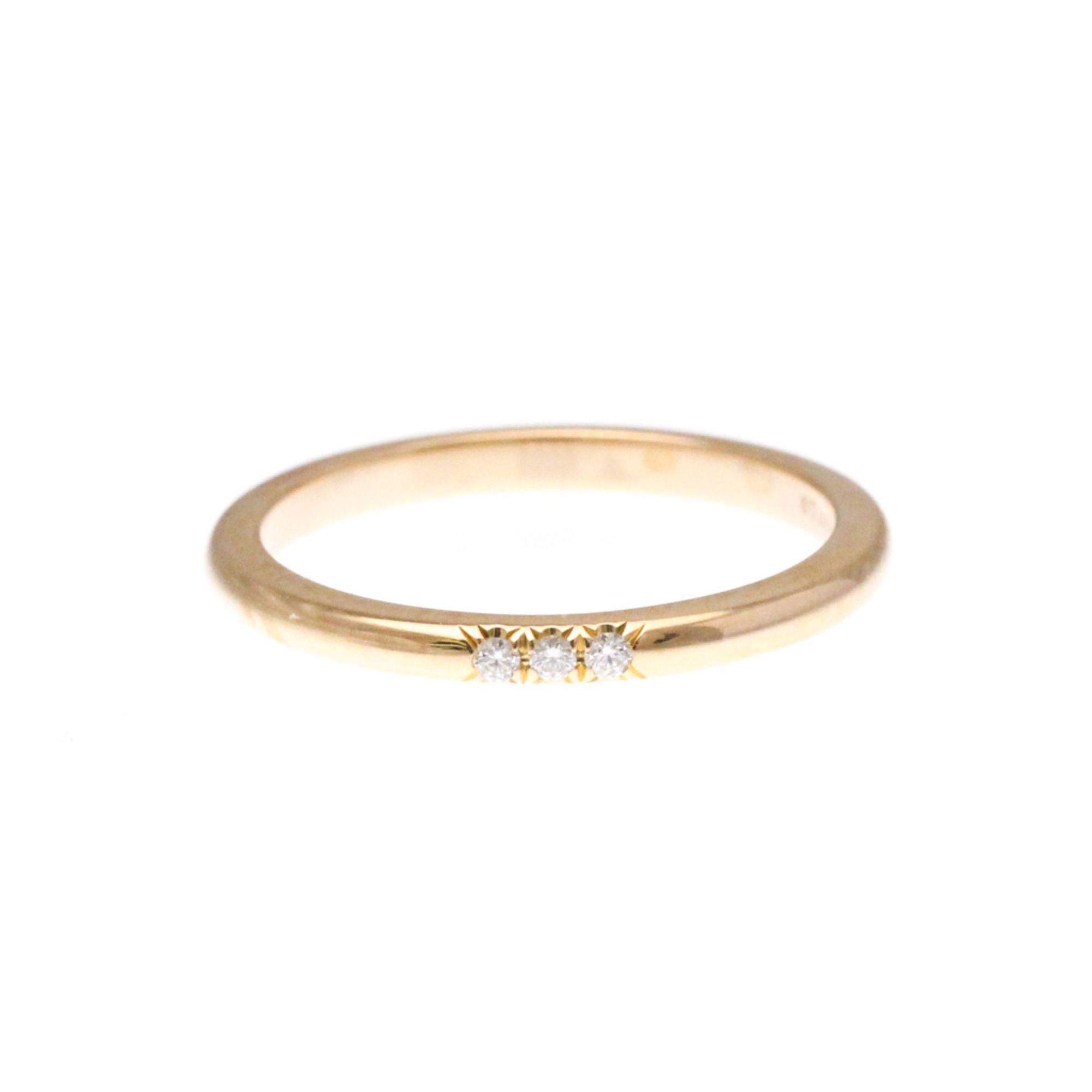 Tiffany Forever Ring 3P Diamond Pink Gold (18K) Fashion Diamond Band Ring Pink Gold