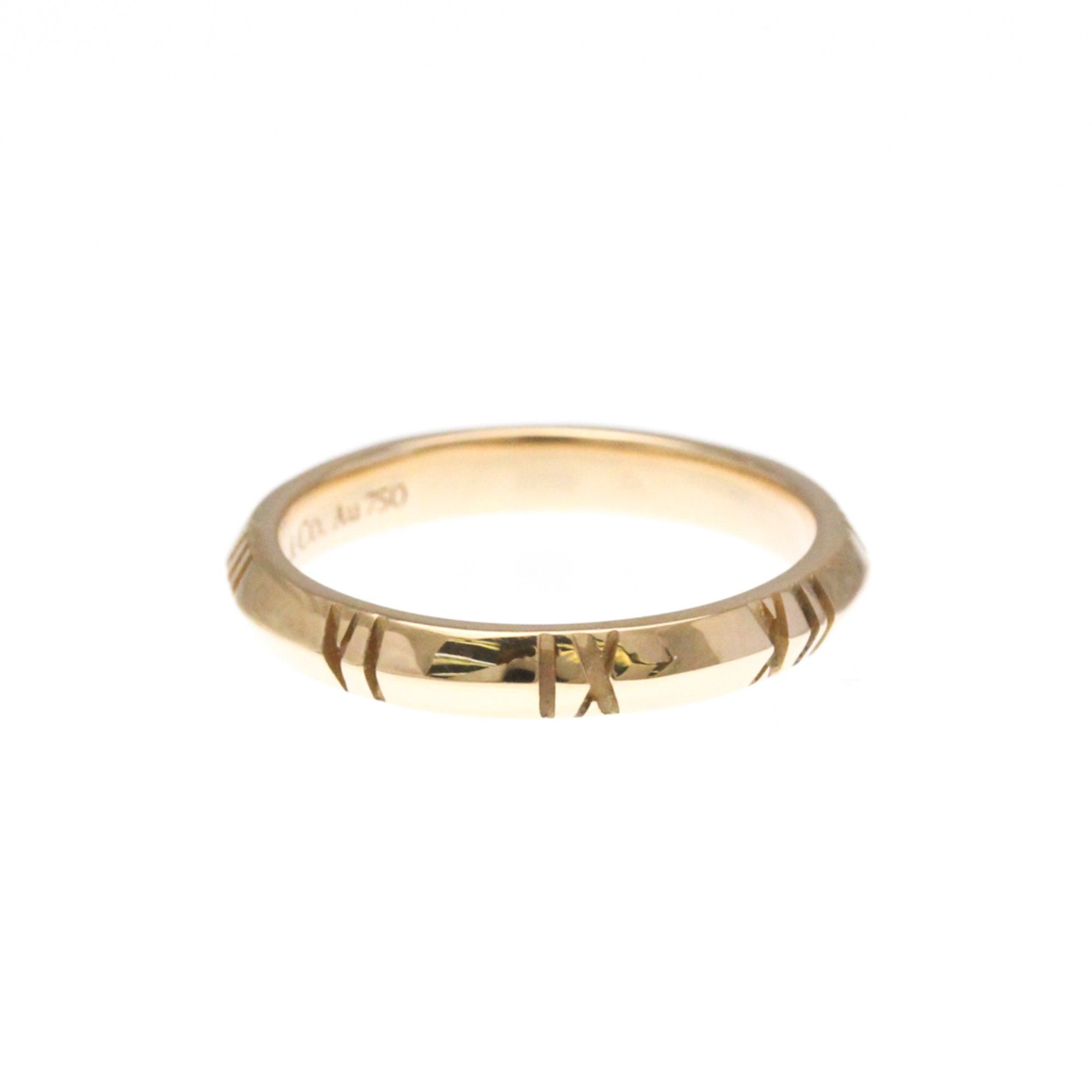 Tiffany Atlas X Closed Ring Pink Gold (18K) Fashion No Stone Band Ring Pink Gold