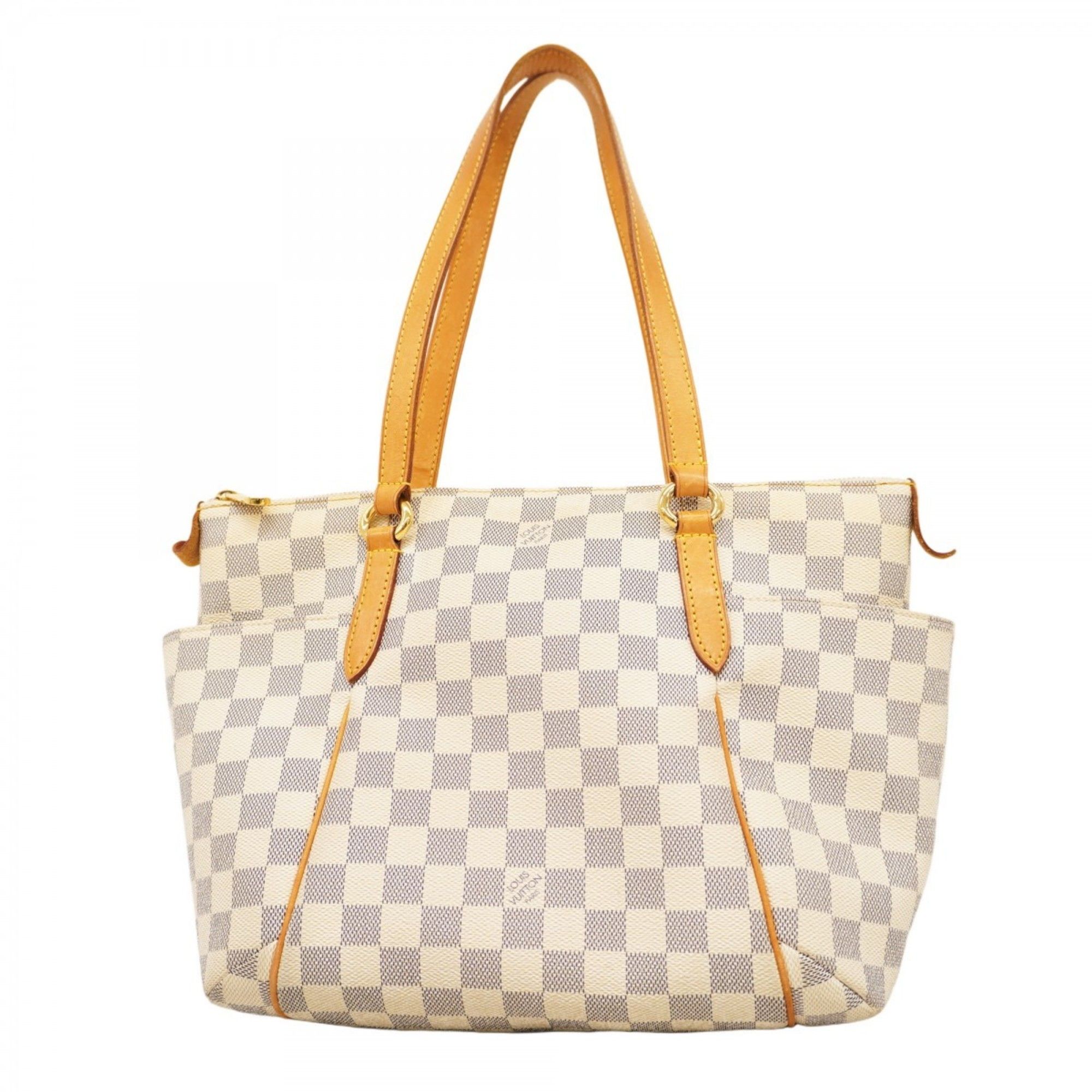 Louis Vuitton Damier Azur Totally PM Tote Bag N51261 White Women's