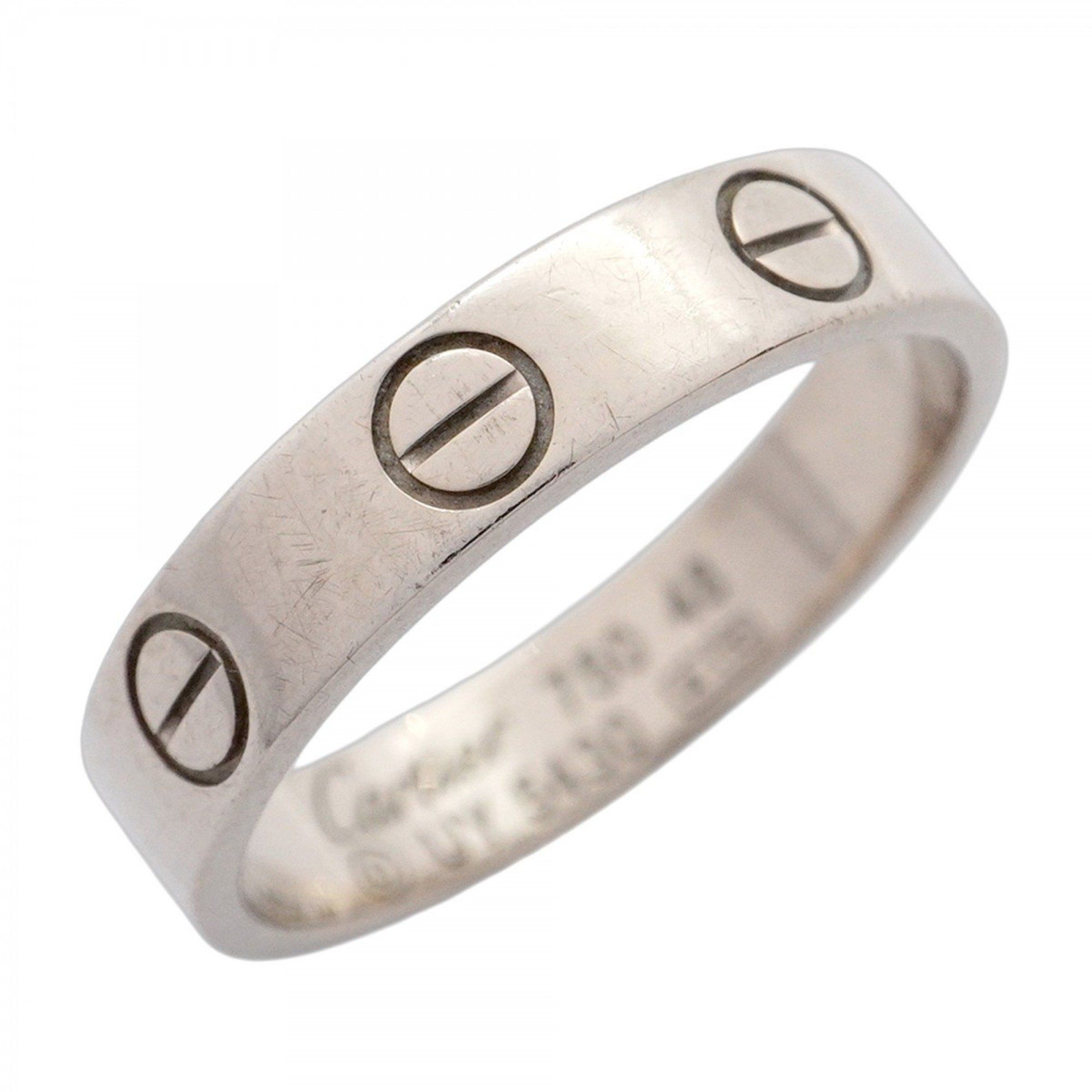 Cartier Mini Love Ring, 18K White Gold, #48, Women's