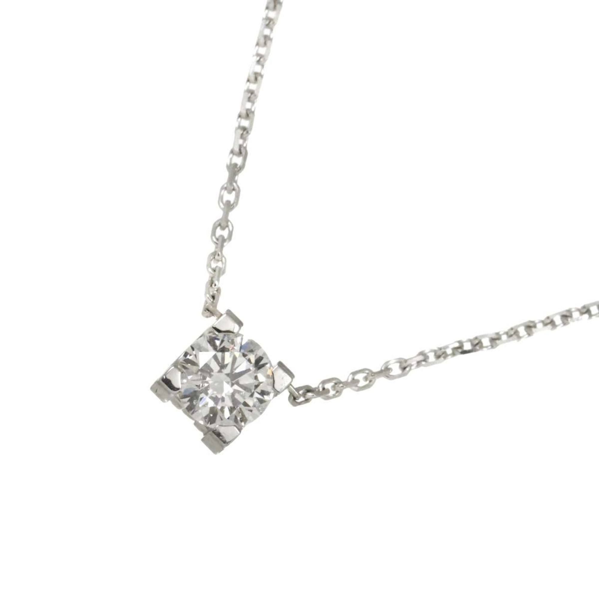 Cartier C De Necklace, 0.33ct diamond, G VVS1 3EX, 42cm, 18K white gold 750