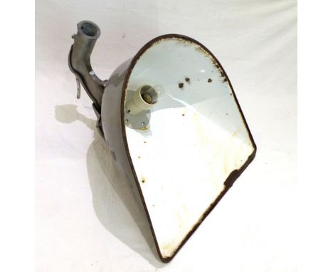 Industrial / Railway enamel floodlight. W. 65cm