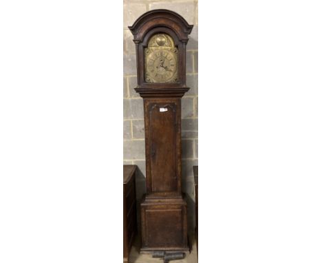 Emanuel Hopperton of Leeds. A George III oak longcase clock, H.234cm