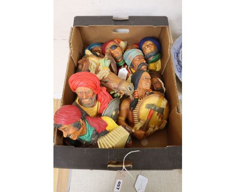 A collection of fourteen Bossons plaster portrait wall plaques