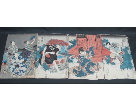 A COLLECTION OF JAPANESE WOODBLOCK PORTRAIT PRINTS, being mostly close up head and shoulders, with a few full length portrait