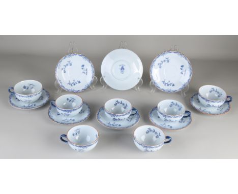 Rörstrand Sweden, East Indies partial service.&nbsp;Seven cups + saucers.&nbsp;Size: 10 - 15 cm.&nbsp;In good condition.