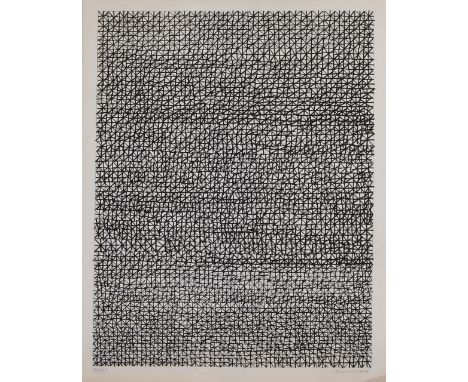 Jan Schoonhoven, 1974. No.&nbsp;82/190.&nbsp;Abstract composition.&nbsp;Without title.&nbsp;Lithograph on paper.&nbsp;Dimensi