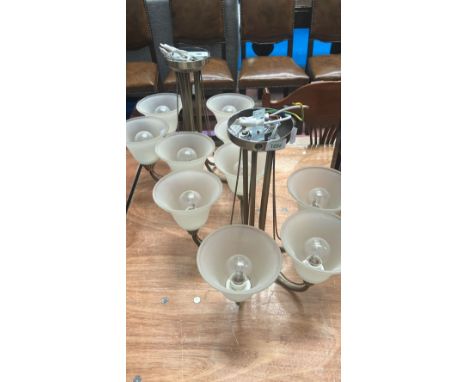 Two modern ceiling light fittings