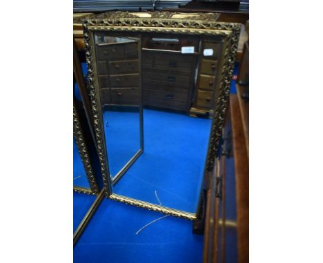 A gilt frame wall mirror, approx. 85 x 51cm