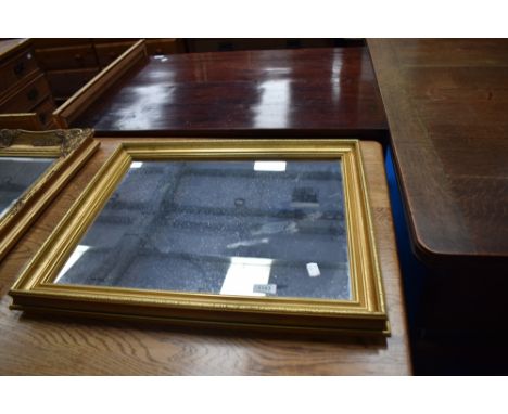 A gilt frame wall mirror, approx. 60 x 50cm