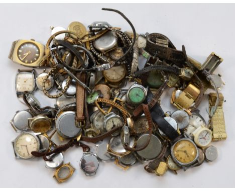 A quantity of mainly manual wind ladies and gentleman's wristwatches 
