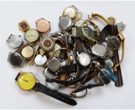A quantity of mainly manual wind ladies and gentleman's wristwatches 