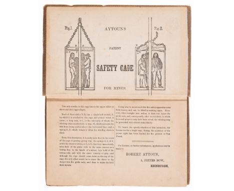 Mining.- Bristol Mining School. Lectures delivered at the Bristol Mining School, 1857, wood-engraved illustrations, 2 folding