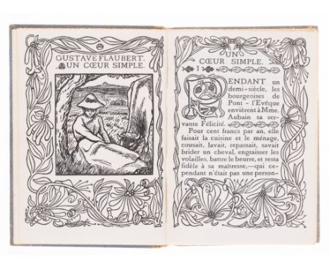 Eragny Press.- Flaubert (Gustave) Un Coeur Simple, one of 226 copies, wood-engraved illustrations, borders and initials desig