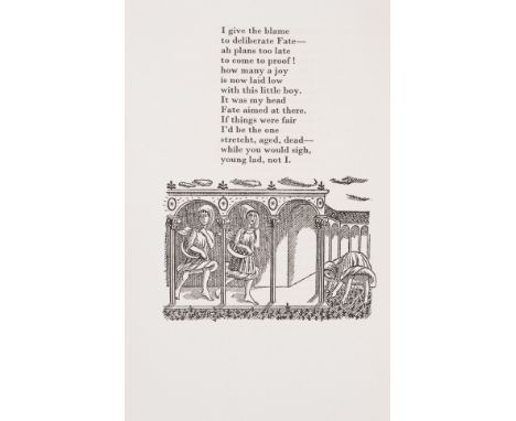 Ausonius (Decimus Magnus) Patchwork Quilt. Poems, translated by Jack Lindsay, one of 400 copies, illustrations by Edward Bawd