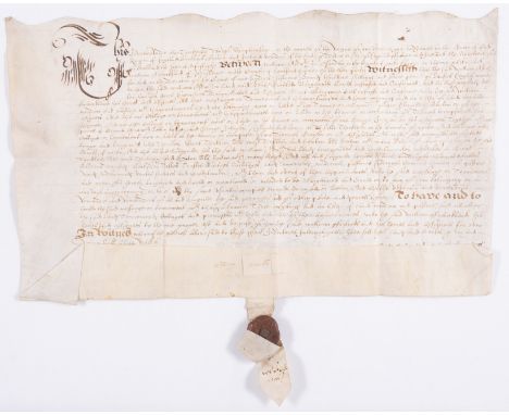 Yorkshire.- Indenture William Askwith of Osgodby sells a messuage, three oxgangs, arable, pasture etc. in Little Thirkleby to