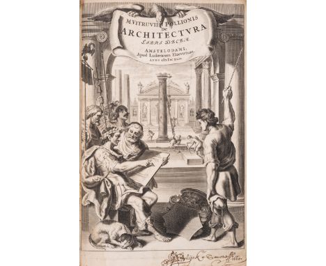 Vitruvius Pollio (Marcus) De Architectura Libri Decem, additional engraved title, woodcuts within text, some full-page, engra