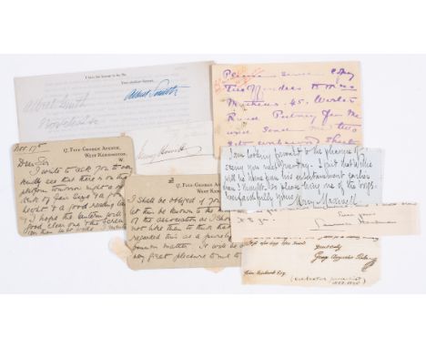 Literary.- Collection of letters and postcards, including: EV Lucas, Marie Corelli, Austin Dobson, Hugh Walpole, Walter Besan
