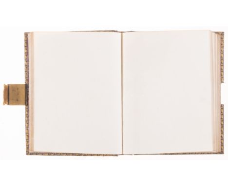 Blank leaves.- Album of c. 130 blank leaves of C Ansell wove paper, watermarked "C Ansell", contemporary gilt panelled morocc