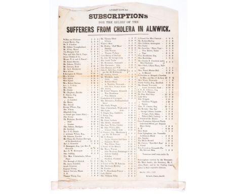 *** Please note, the description of this lot has changed *** Alnwick.- Alnwick Items to 1881, album of documents, ephemera an