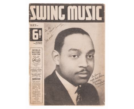 Waller (Fats).- Hibbs (Leonard),&nbsp;editor. Swing Music, printed in black and white, few photographic illustrations, previo