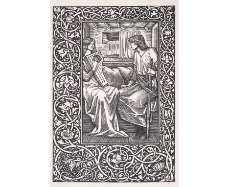 Kelmscott Press.- Sire Degrevaunt, edited by F.S. Ellis, one of 350 copies on Flower paper, printed in red and black in Chauc