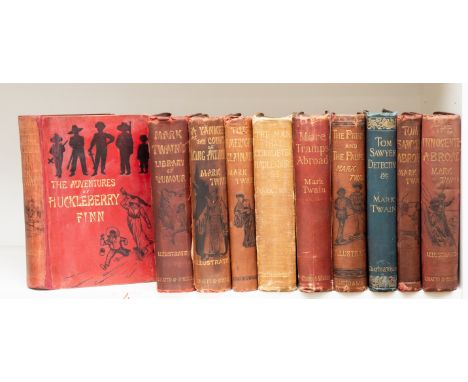 [Clemens (Samuel Langhorne)], "Mark Twain". The Adventures of Huckleberry Finn, first edition, later issue with 32pp. publish