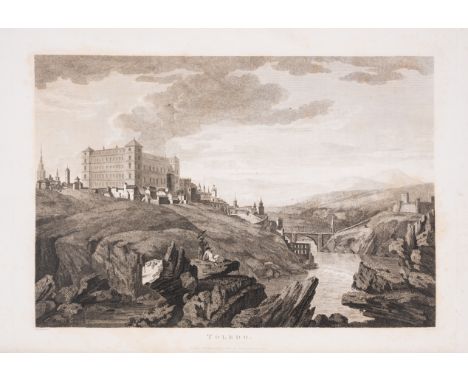 Spain.- Swinburne (Henry) Picturesque Tour through Spain, engraved title with large vignette and 19 plates only (of 20), lack