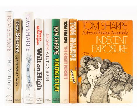 Sharpe (Tom) Indecent Exposure, first edition, signed by the author on title, light browning to endpapers, jacket with tiny n