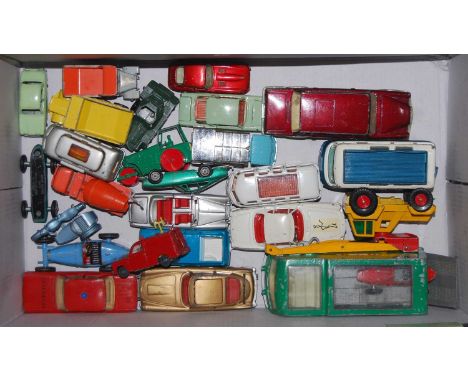 A collection of loose vintage diecast models, to include Corgi Toys, Matchbox etc 