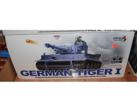 A Henglong Plastics Ltd 1:16 scale radio control model of a German Tiger 1 tank