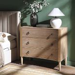Thalia Concave Chest of Drawers, Natural - RRP £389.99. - ER32