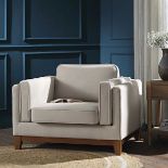 Dipley Champagne Velvet Sofa, 1-Seater - RRP £409.99. - ER41