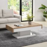 Blythe Two Block Sliding Storage Coffee Table - RRP £159.99. - ER23B