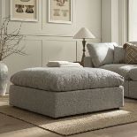 Lutyens Taupe Boucle Modular Sofa, Stool - RRP £359.99. - ER41