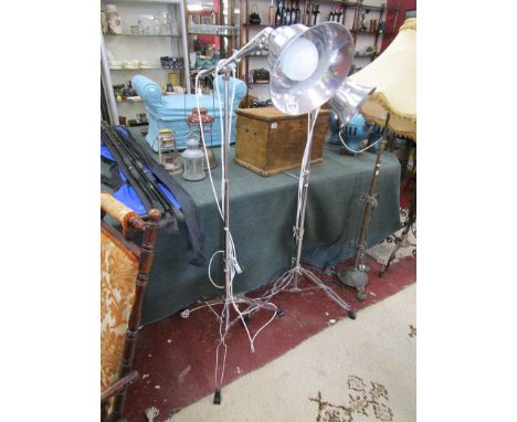 Bespoke lamp made from cymbal stand