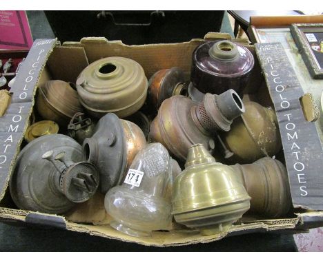 Collection of oil lamp parts