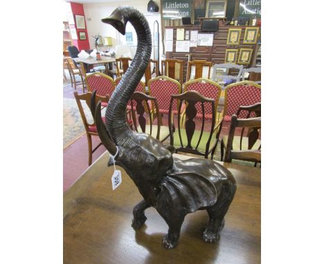 Bronze elephant figure - H: 72cm