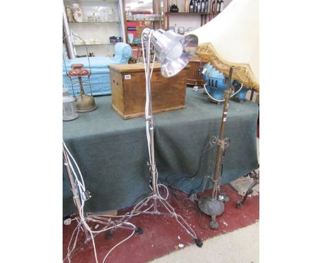 Bespoke lamp made from cymbal stand
