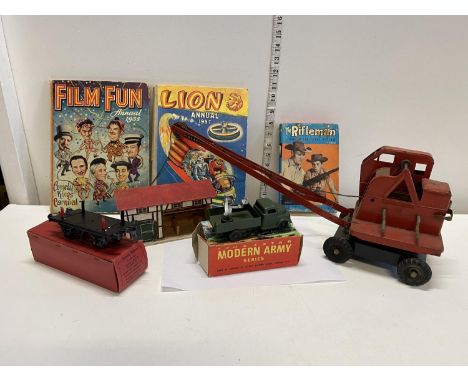 A job lot of assorted die-cast models and other including vintage books etc 